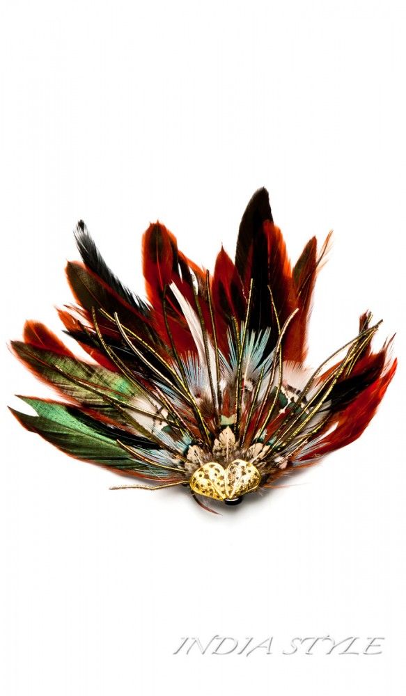 Заколка для волос Рубин