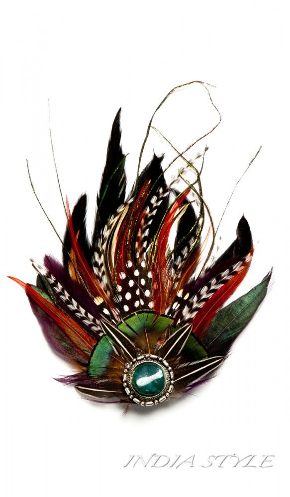 Заколка перьевая Морской мир