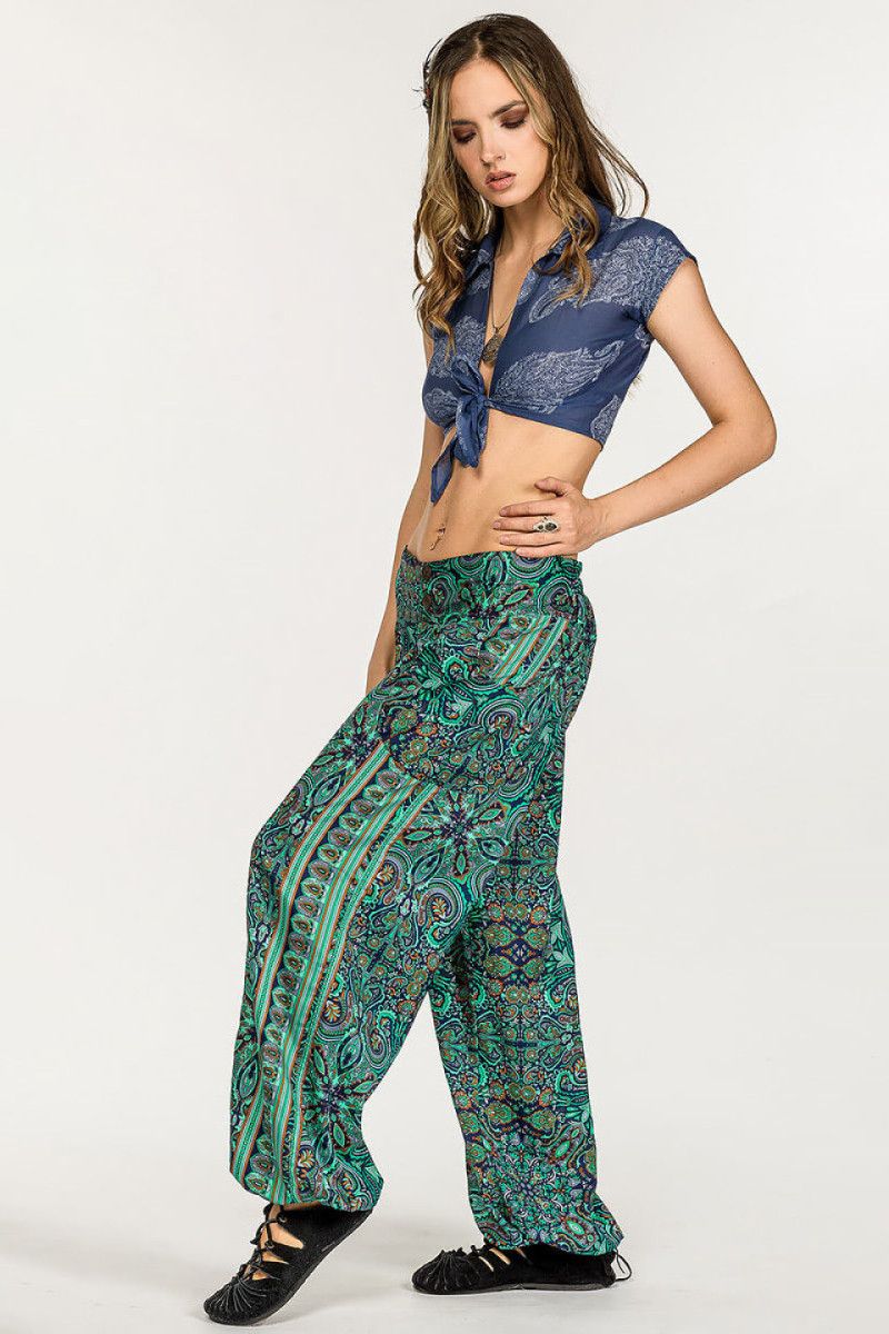 Синий короткий топ Биберс