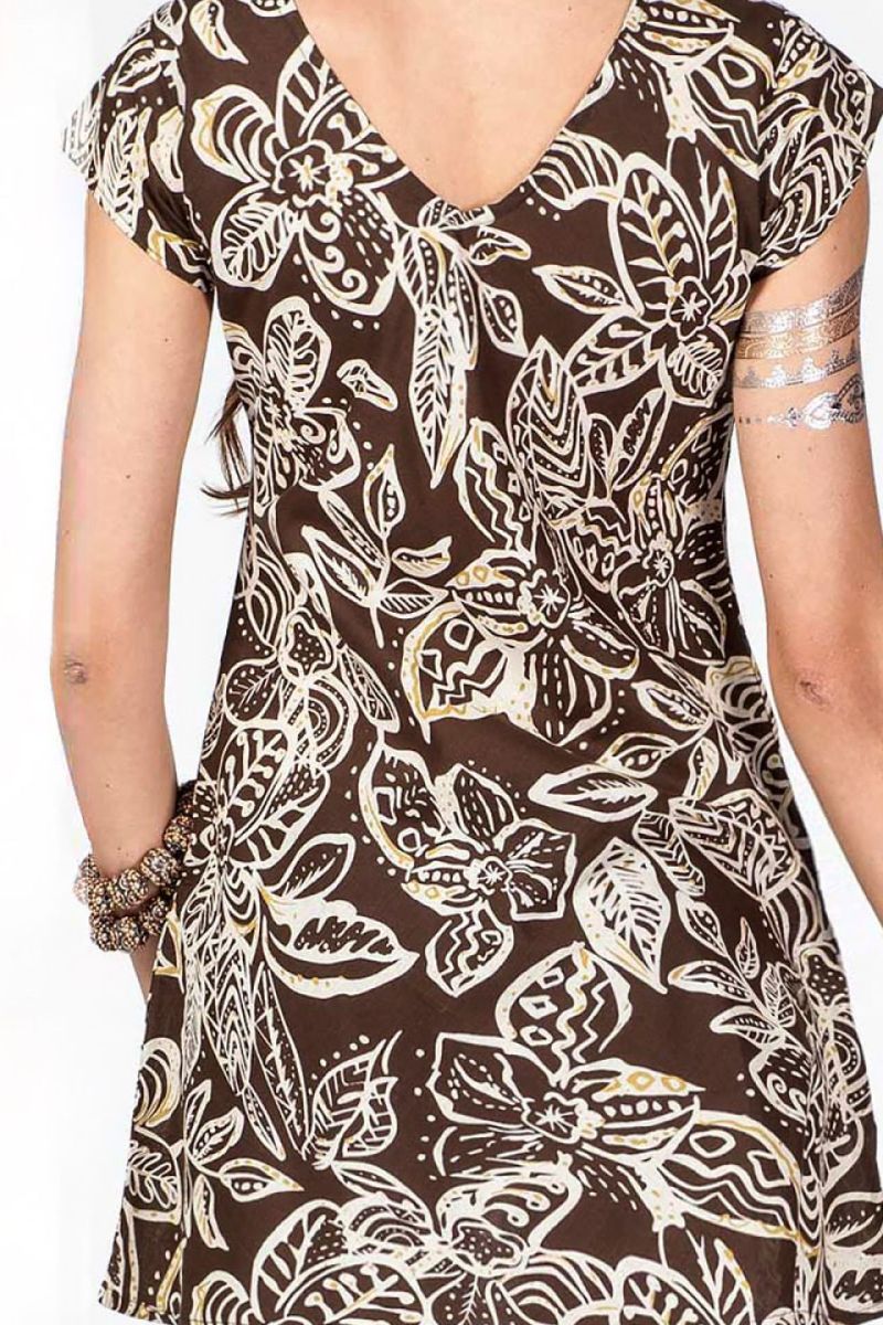 Платье-туника Ночные цветы