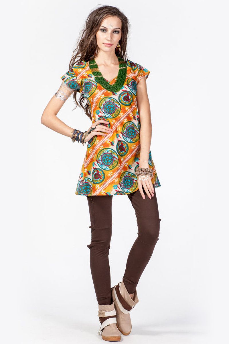 Платье-туника Парад планет