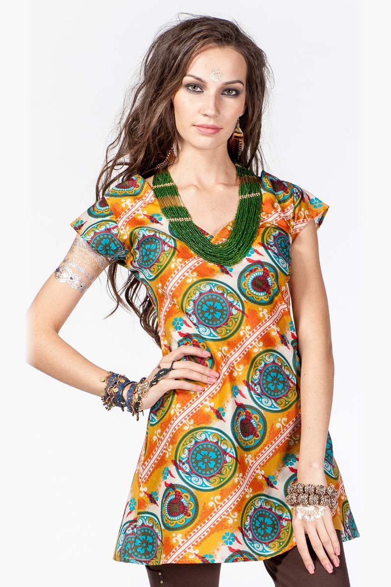 Платье-туника Парад планет