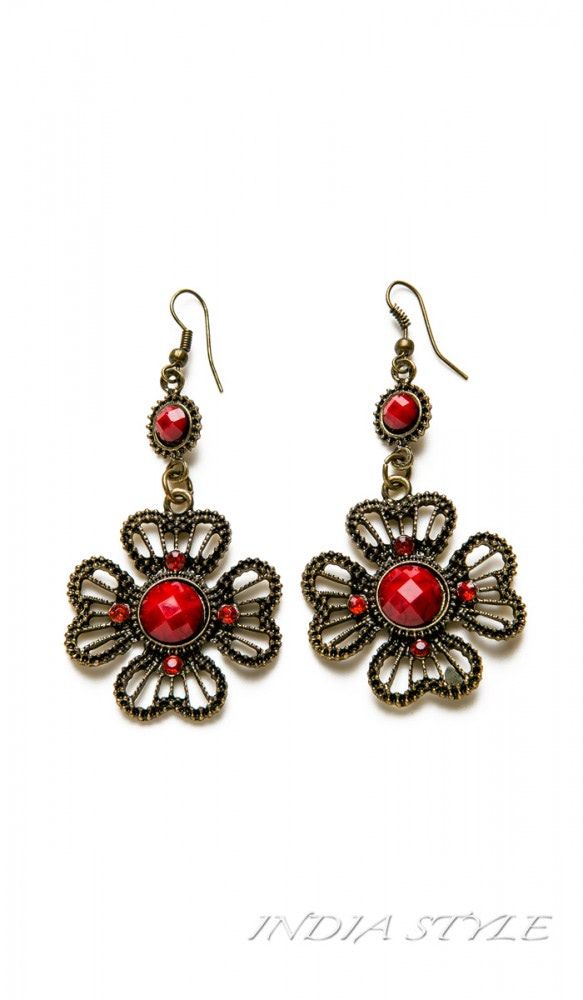 Серьги цветы Вилюй