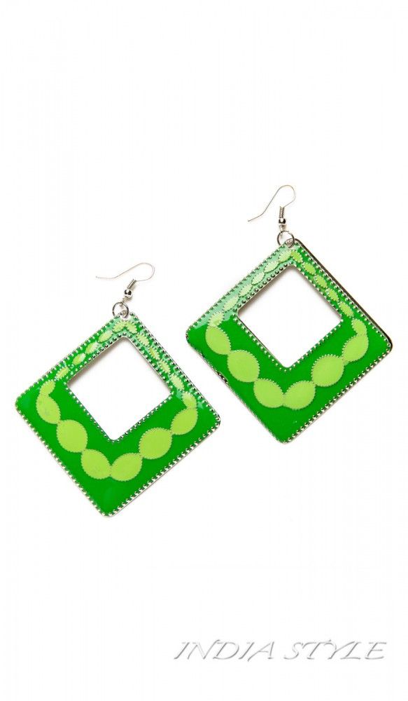 Серьги зеленые Гренада