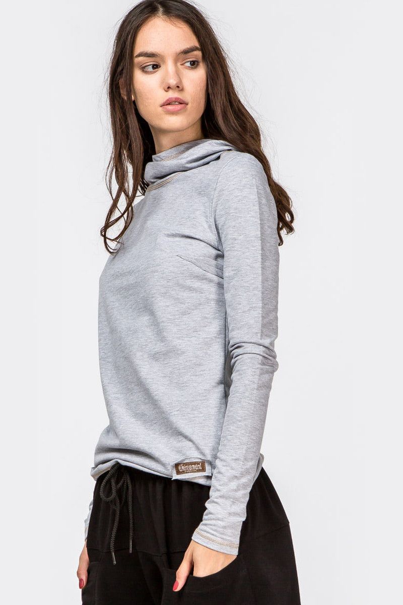 Серая кофта Пранаяма