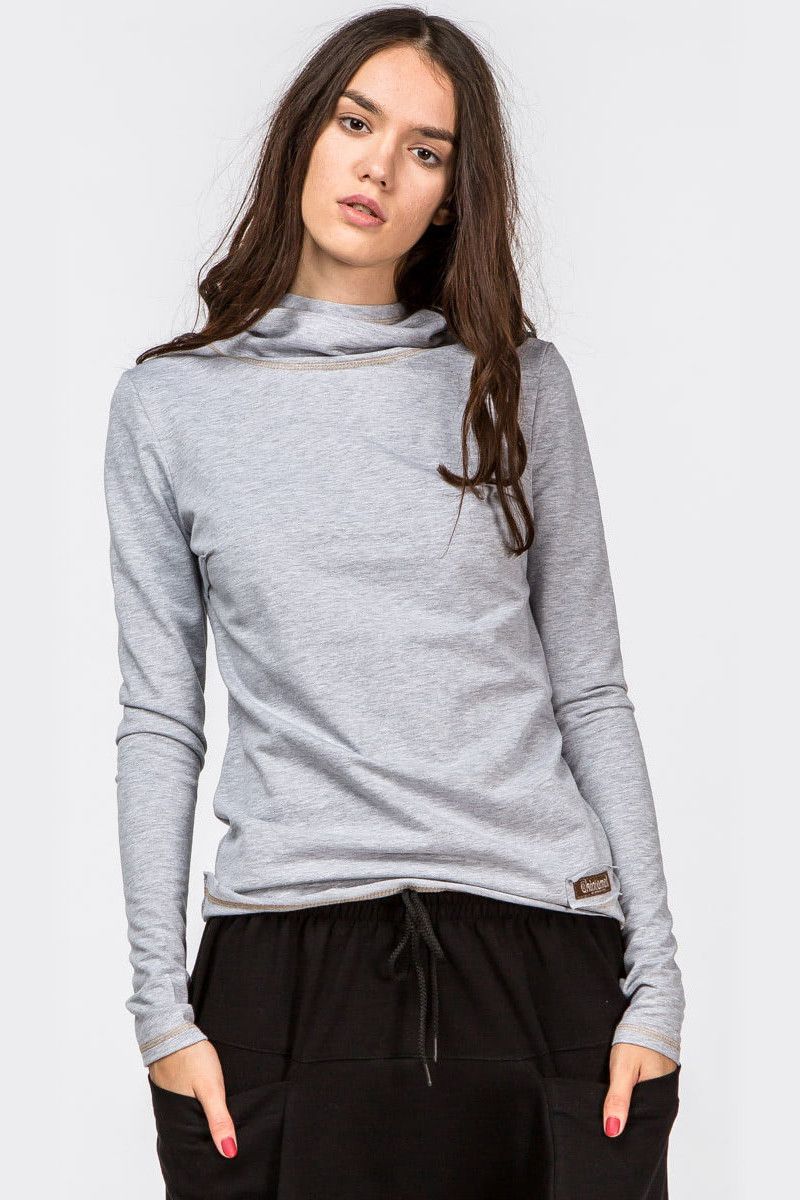 Серая кофта Пранаяма