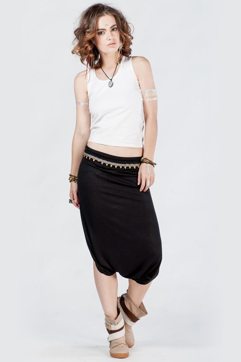 Восточные штаны Черная луна