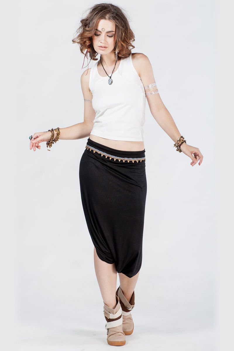 Восточные штаны Черная луна