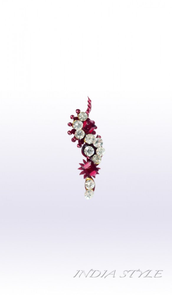 Бинди красная с узором