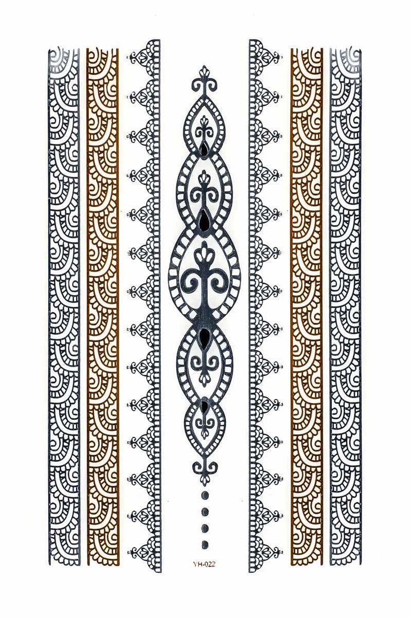 Наклейки на тело Этнические орнаменты