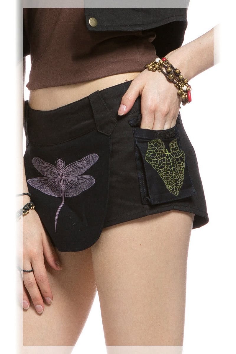 Черные шорты Стрекоза
