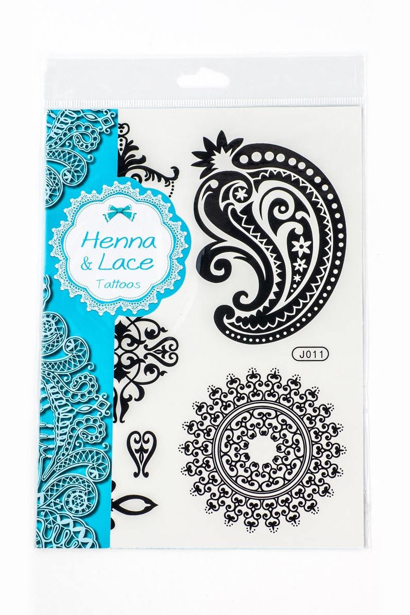 Флэш тату Дивные узоры