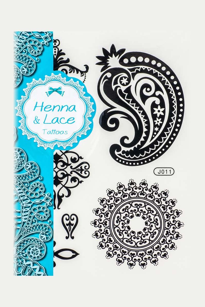 Флэш тату Дивные узоры