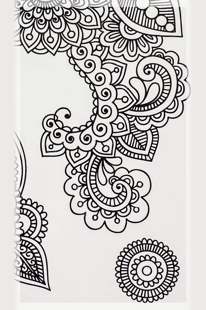 Флэш тату Космический цветок