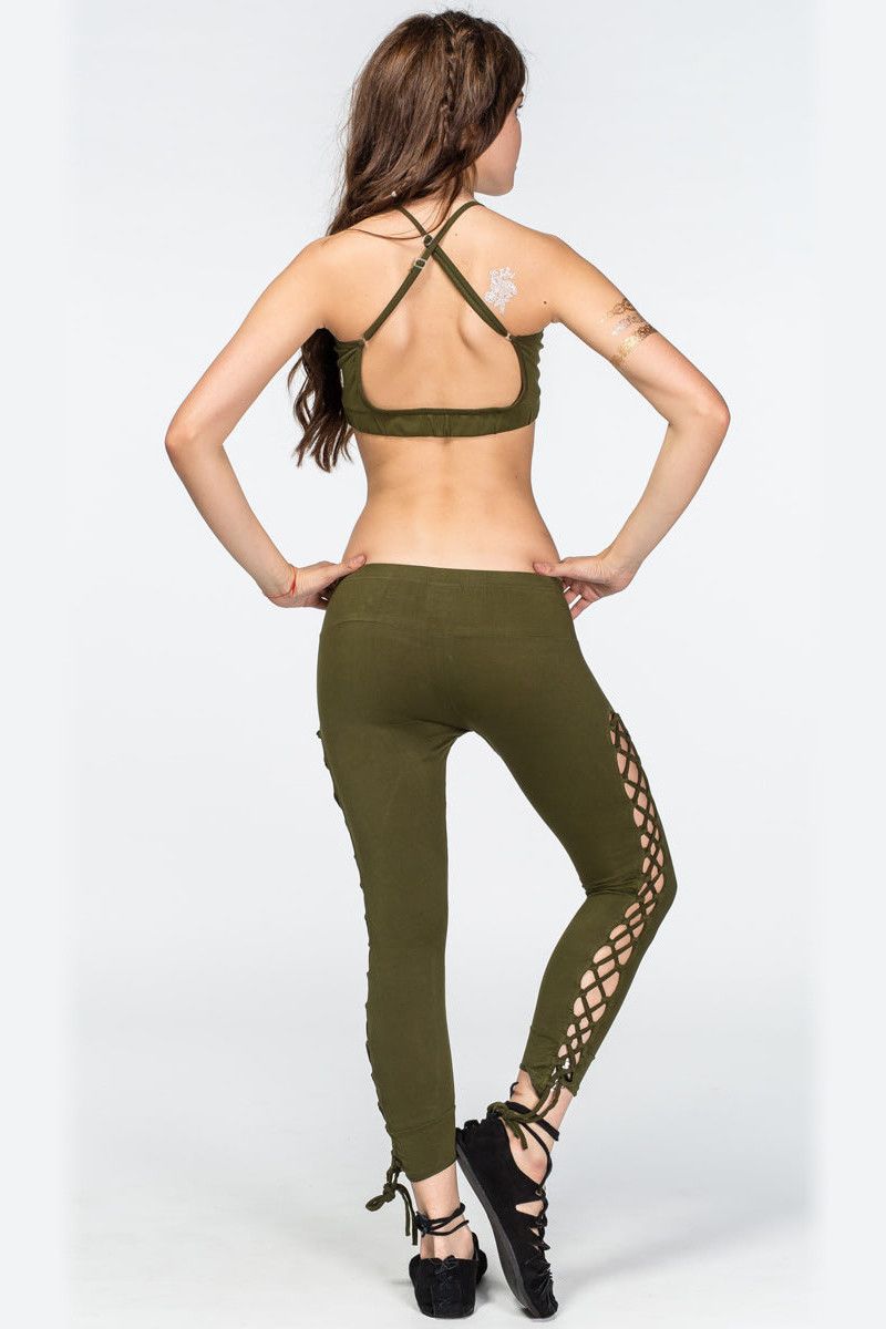 Леггинсы хаки Гибкая лиана